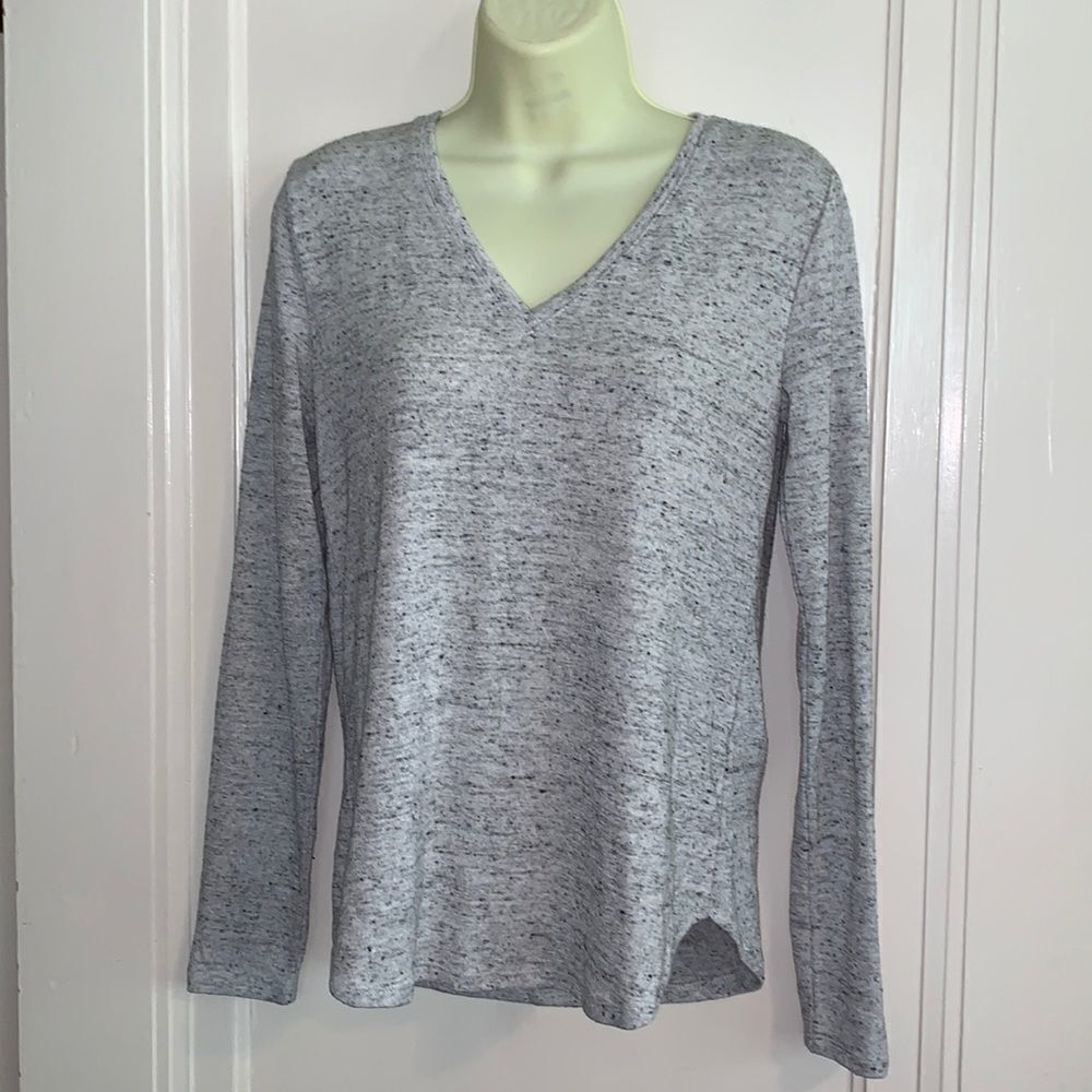 Nwot Banana Republic‎ mottled gray V neck sweater